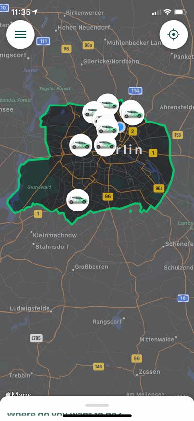 clevershuttle berlin geschäftsgebiet