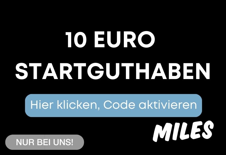 MILES Promo Code Februar 2024 10 € Guthaben geschenkt - Carsharing Gutschein